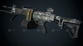 内盖夫NG7轻机枪-Negev NG7 LMG 3D model-22