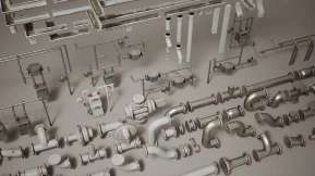 【UE】建筑VOL.9模块化管道与排水系统（支持Nanite与低多边形） Buildings VOL.9 - Modular Pipes & Gutters (Nanite & Low Poly)