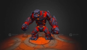 动画魔像角色 - Golem animated character