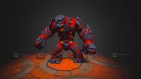 动画魔像角色 - Golem animated character