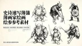 史诗速写簿画家绘画参考素材 Epic sketchbook painter drawing reference materials