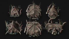 兽人房屋组合包 Orc house pack