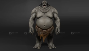 独眼怪物-绑定-低多边形  One Eye Monster-Rigged-Lowpoly