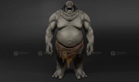 独眼怪物-绑定-低多边形  One Eye Monster-Rigged-Lowpoly