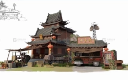 【blender全流程】三维辅助小场景制作（38P已完结）