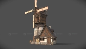 风车 (游戏就绪) Windmill (game ready)