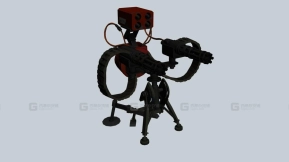 哨戒炮3-25 - Sentry 3 3D model-25