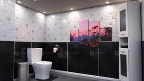 黑白浴室 B&W Bathroom