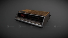 复古电子闹钟收音机 Electronic Alarm Clock Radio Vintage