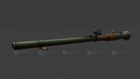SPG-9火箭筒3D模型-3 - SPG-9 3D model-3