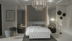 场景 - 现代奢华卧室室内设计  Scene- Modern Luxury Bedroom Interior