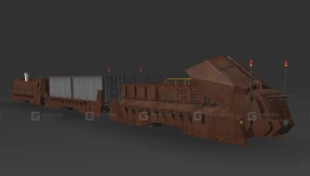 单轨列车 - Train Monorail 3D model-21