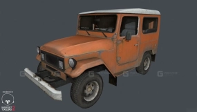 1960款丰田陆地巡洋舰 - 1960 Toyota Land Cruiser 3D model-53