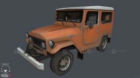 1960款丰田陆地巡洋舰 - 1960 Toyota Land Cruiser 3D model-53