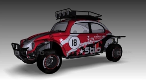 大众甲壳虫巴哈Bug - Volkswagen Beetle Baja Bug 3D model-15