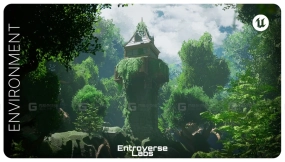 【UE5.1】低语林地环境 风格化森林 Whispering Grove Environment ( Stylized Forest ) 
