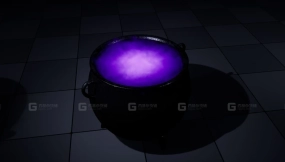 【UE】坩埚特效（基于体积数据格式 VDB 的魔法烟雾效果）Cauldron FX VDB