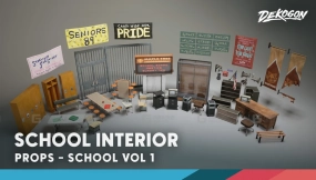 【UE】学校 VOL.1 - 学校室内场景  School VOL.1 - School Interior