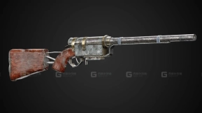 末世游戏就绪枪械 + 4K纹理 - Blenderkit系列01-Apocalyptic Game-Ready Guns + 4k Textures - Blenderkit Series01