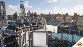 Carnival Abandoned Amusement Park MW2 UE 5.6 Blender 废弃游乐园嘉年华