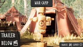 【UE5.1】中世纪战争营地 堡垒 要塞 中世纪道具 中世纪堡垒 中世纪营地 Medieval War Camp (Fort, Fortress, Medieval Props, Medieval Fort, Medieval Camp)