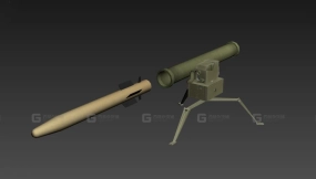 Stugna-P反坦克导弹系统3D模型-74 - Стугна-П 3D model-74
