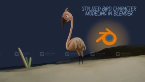 Blender完整角色建模教程——风格化鸟类 Full Character Modeling in Blender Course – Stylized Bird