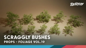 【UE】植物灌木丛 VOL.19 Foliage VOL.19 - Scraggly Bushes