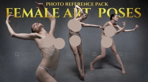 女性艺术姿势照片参考包 艺术家专用 1016张JPEG图片 Female Art Poses Photo reference pack for artists 1016 JPEGs