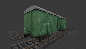 有盖货车 - Крытый грузовой вагон 3D model-34