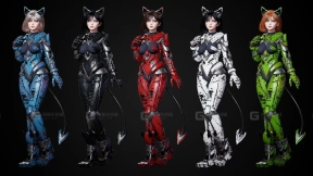 【UE】未来科幻机械女孩角色模型 Cosmo Cat Girl