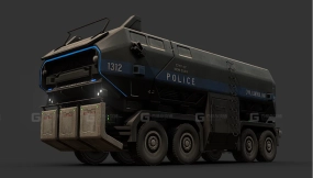 未来科幻重型卡车模型 Dystopian Heavy Truck