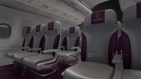 维斯塔拉航空经济舱内饰 Vistara flight economy class Interior