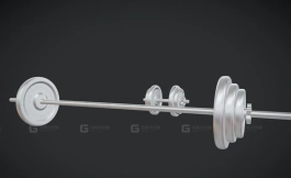 体育器材 杠铃套装 PBR游戏就绪 Sports - Weight Set - PBR Game Ready