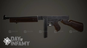 汤普森M1A1 3D模型-0 - Thompson M1A1 3D model-0