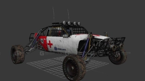 越野车火跃款 - Buggy Fire jump 3D model-20