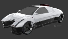 未来警车 - Police car of the future 3D model-99