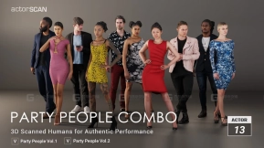 派对人物角色合集 Reallusion Party People, Characters, Combo