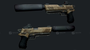 消音手枪 - Suppressed Pistol 3D model-43