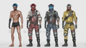 【UE】赛博朋克男性机车角色模型 Cyberpunk Metalhead