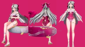 珂莱塔素体及衣装《鸣潮》Carlotta Smut Ver HairyHarzo