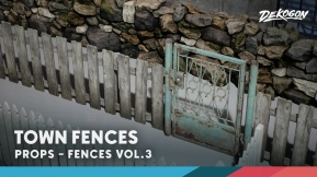 【UE】围栏第三卷 - 城镇模块化（Nanite与低多边形）  Fences VOL.3 - Town Modular (Nanite and Low Poly)