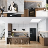 场景-厨房套装008 - Scene- Kitchen Set 008