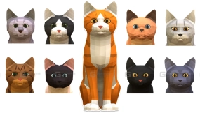【UE】低多边形猫  LowPoly Cats