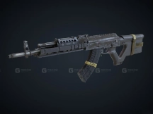 M762突击步枪-M762 Assault Rifle 3D model