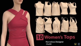 欧美时尚女性礼服上衣背心