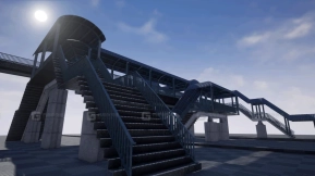 【UE】模块化人行天桥套装  Modular Footbridge Set