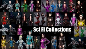 【UE】科幻游戏角色模型合集  Sci Fi Collection