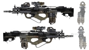 无托结构突击步枪 Bullpup Assault Rifle 3D model