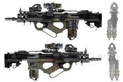 无托结构突击步枪 Bullpup Assault Rifle 3D model